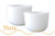Monaural Beat Theta Wave A/A Note 14" Crystal Vibes Premium Frosted Crystal Singing Bowl Pair #theta91
