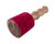 Medium Wood Maroon Suede Singing Bowl Striker #WS2M