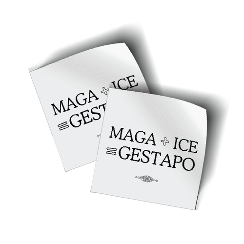 Gestapo (3.5" x 3.5" Vinyl Sticker -- Pack of Two!)