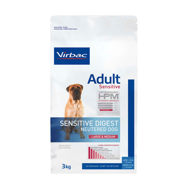 ADULT SENSITIVE DIGEST NEUTERED DOG Large & Medium - Foder till vuxna hundar