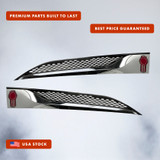 Side Hood Grilles Vent Trim Chrome Set 2022+ Kenworth T680 Next Gen Side Hood Grilles Vent Trim Chrome Set 2022+ Kenworth T680 Next Gen