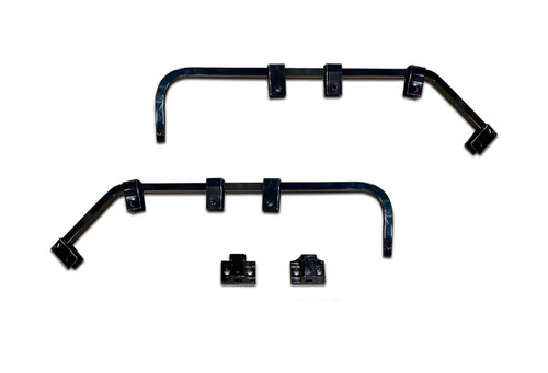 Black Angled Mud Flap Hanger Bracket with Hardwre Set