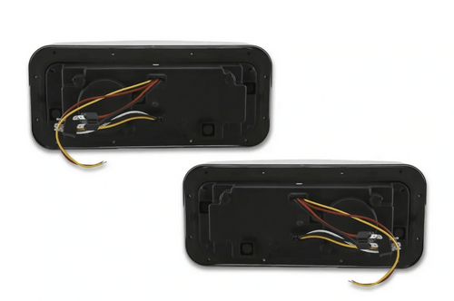 Headlights LED DRL Dual Chrome Set Freightliner Classic