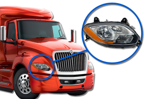 Headlight Halogen Passenger International LT625