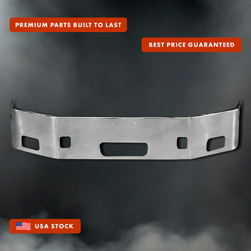Bumper 16" With Fog Hole Chrome 2006-2012 Peterbilt 386