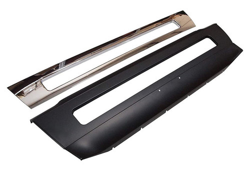 Bumper Plastic No Fog Hole and Chrome Trim Set 2004-2015 Volvo VNL