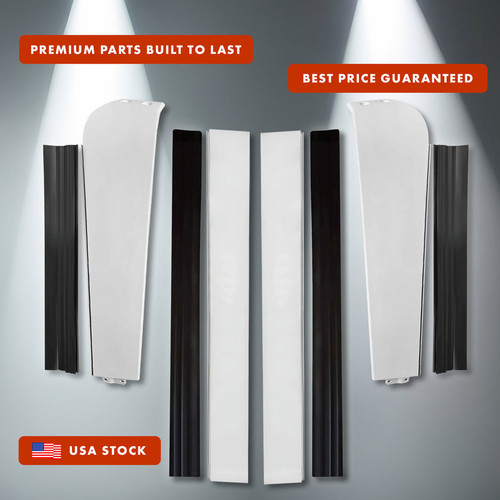 Top and Bottom Cabin Fairings w/ Stripe Narrow Version Set 2008-2017 Freightliner Cascadia