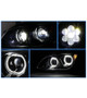 Headlights LED Black Set 2013-2021 Peterbilt 579 587
