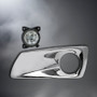 Fog Light Bezel Chrome Plastic & Fog Light Driver Kenworth T660
