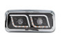 Headlight Black LED DRL Passenger Kenworth W900 T800 T600