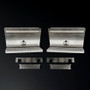 Aluminum Tool Boxes Step 2 pcs with Brackets Set Peterbilt 377 385