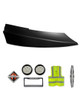 Corner Bumper Black Passenger 2008+ International Prostar