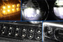 Headlights Black LED DRL Sequential Turn Signal Set 2019-2022 Kenworth W990