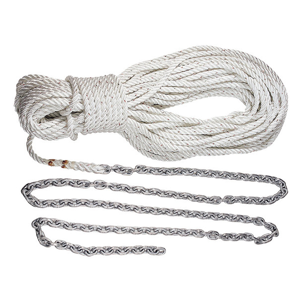 Lewmar Premium Anchor Rode 215'-15' of 1\/4" Chain  200' of 1\/2" Rope w\/Shackle [HM15HT200PX]