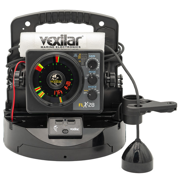 Vexilar FLX-28 Pro Pack Elite Fishing System w\/Pro View Ice-Ducer  Vexilar Lithium Battery [PPEL28PV]