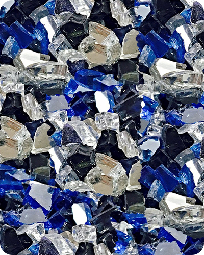 Mixed Reflective Fire Glass