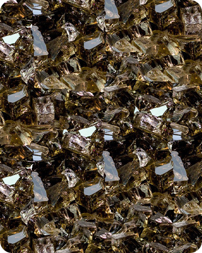 Metal Reflective Fire Glass