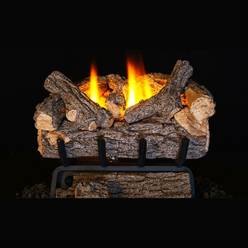 Real Fyre Valley Oak 20-in Vent Free Gas Logs with G8E Burner Kits