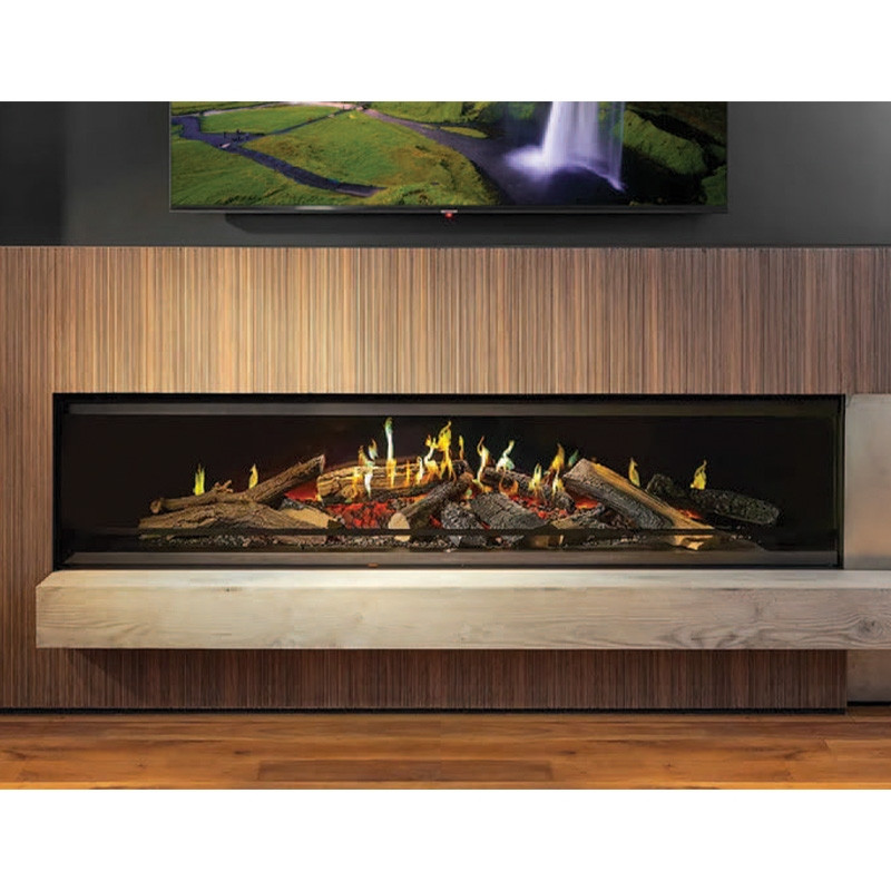 NetZero E-one 190 Single-Sided Electric Fireplace: Blazzing Fire