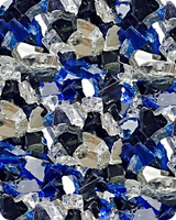Mixed Reflective Fire Glass