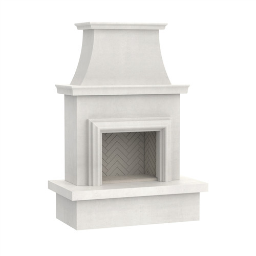 American Fyre Designs Contractor's Model with Moulding Vented Outdoor Fireplace