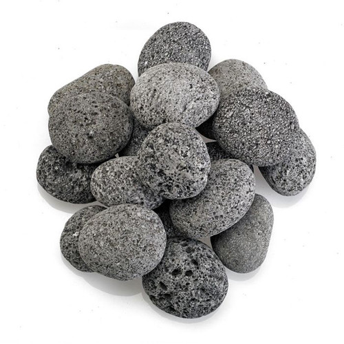 American Fireglass Medium 1"-2" Gray Lava Stone - 20 lb Bag