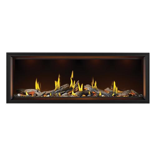 Napoleon Tall Linear Vector 74" Direct Vent Fireplace with Luminous Logs, Electronic Ignition, Natural Gas