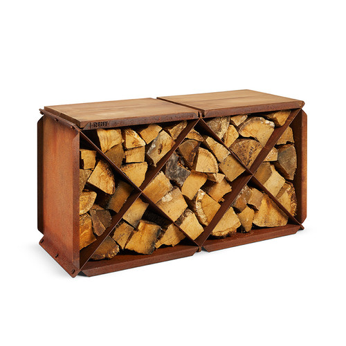 RB73 BloXX Double Module Wood Storage, Horizontal or Vertical