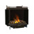 Faber e-Matrix Two-Sided Built-In Electric Water Vapor Fireplace, Left Facing