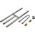 Fire Glass Plus Stainless Steel H Burner