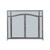 Pilgrim Forged Iron Door Fireplace Screen Vintage Iron (18439)