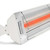 Infratech W-Series Single Element 33" 1500 WATT Electric Heater