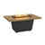 American Fyre Designs Reclaimed Wood Cosmopolitan Rectangle Chat Height Outdoor Firetable
