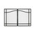 Dimplex 35" Glass Swing Doors for BF39STP & BF39DXP