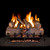 Real Fyre Charred Oak Gas Log 30-in with Burner Kit Options
