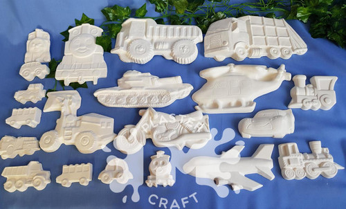 PM Plaster Craft Amazing Machines Bulk Pack PM Plaster Craft Amazing Machines Bulk Pack