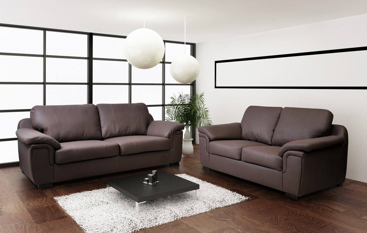 Pu leather shop sofa set