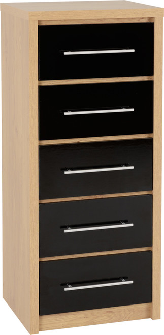 Seville 5 Drawer Narrow Chest