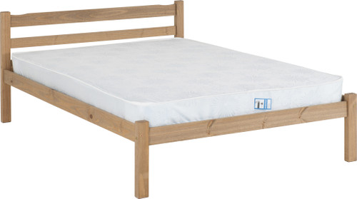 Panama 4'6" Bed Natural Wax