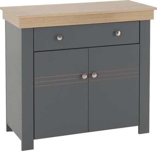 Montreal 2 Door Sideboard Grey/Oak Effect