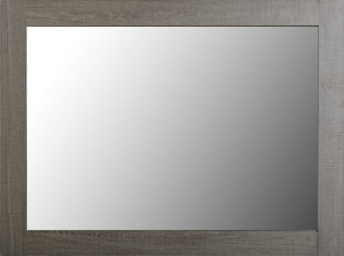 Lisbon Mirror Black Wood Grain