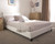 FAUX LEATHER BEDSTEAD WITH STORAGE -DOUBLE