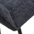 Dakar Textured Effect Charcoal Swivel Chair (Box of 2)