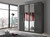 Berlin Fixed Door Wardrobe with Wooden and Mirror Doors by WEIMANN