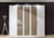 Berlin Fixed Doors Wardrobe with Wooden and Glass Doors Finish by WEIMANN