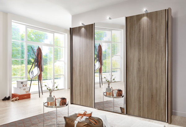 Miami Plus Sliding Wardrobe 150 - 300cm with Mirror Door