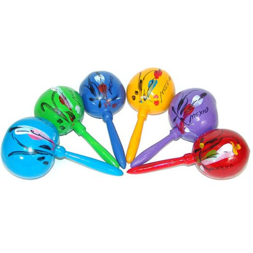 Medium Maracas Assorted Colors | Fiesta Party Supplies
