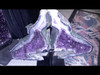 Beautiful Pair of Amethyst Church Crystal Cathedral Wings - Almost 25" Tall 