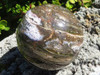 Polished Ocean Jasper Sphere with Vug from Madagascar