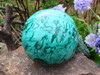 Polished Solid Malachite Sphere from Congo - 91 mm